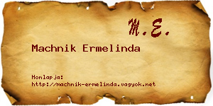 Machnik Ermelinda névjegykártya